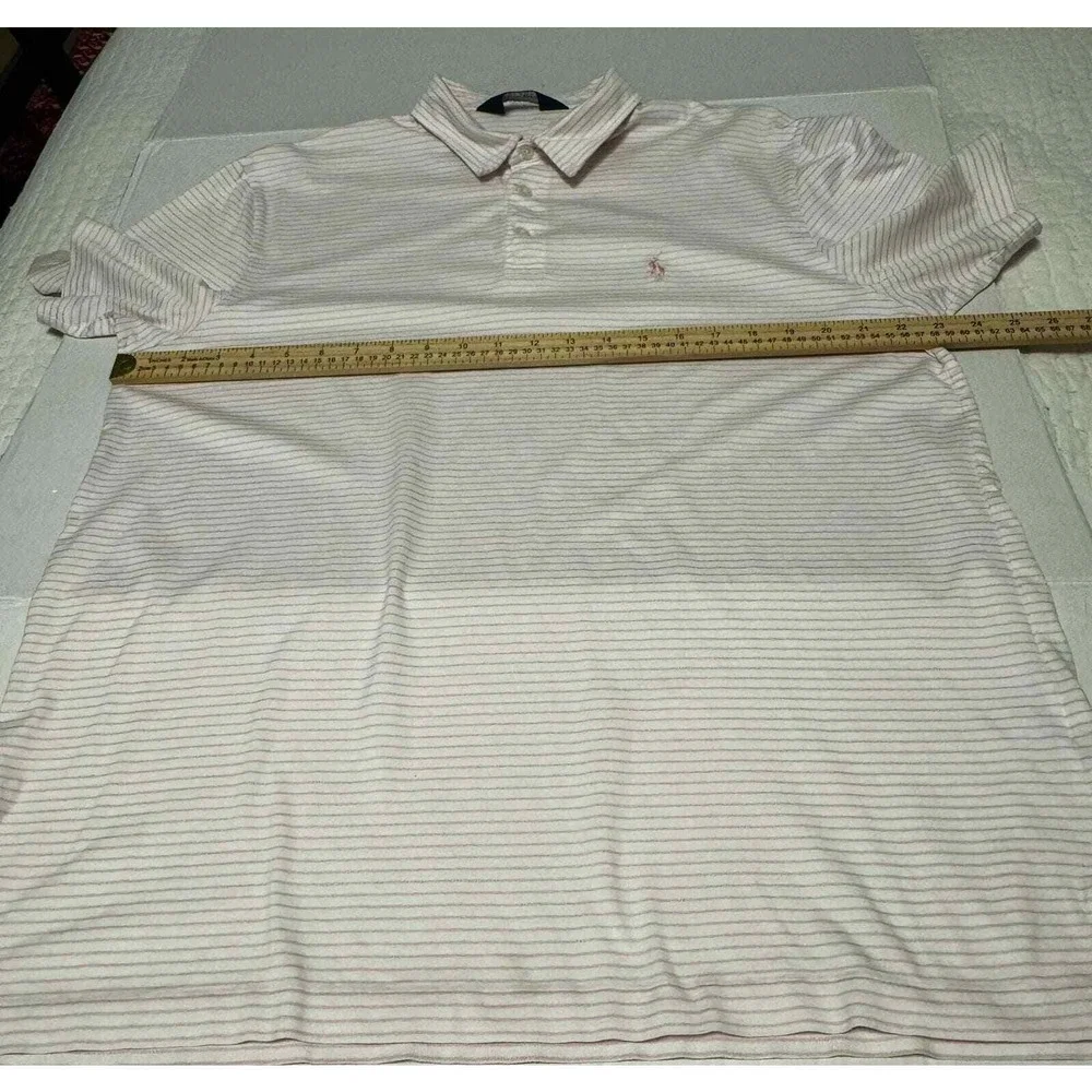 Ralph Lauren Men's Golf Polo Striped Size L Pima Cotton‎